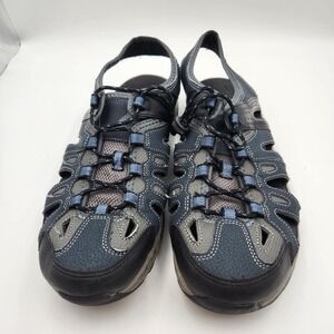 Ozark Trail Sandals Mens 12 US Blue Hiking Trail Water Shoes Gorpcore Outdoorsy